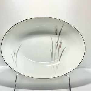 PLATINUM WHEAT Serving Bowl Max Schoenfeld Design 1960s